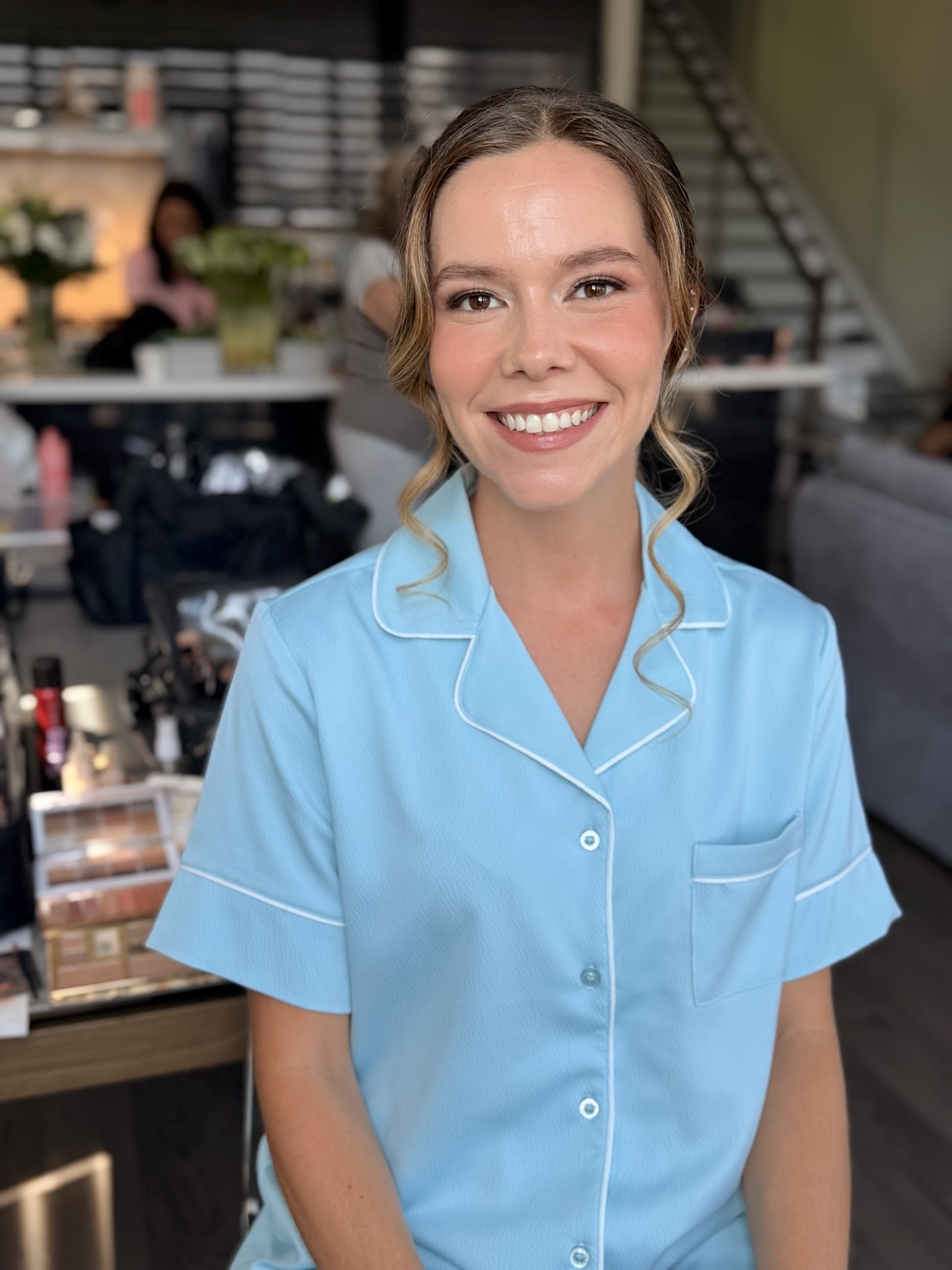 Soft glam bridal look